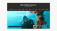Desktop Screenshot of deepsixdivers.com