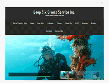 Tablet Screenshot of deepsixdivers.com